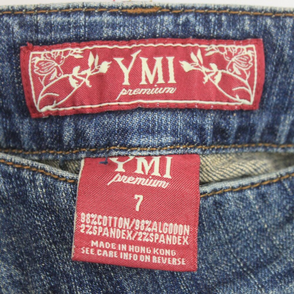 YM Premium Low Rise Boot Cut Rhinestone Jeans - Picture 3 of 16